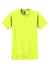 Gildan 2000/G200/G200T Mens Ultra Short Sleeve Crewneck T-Shirt Safety Green Flat Front