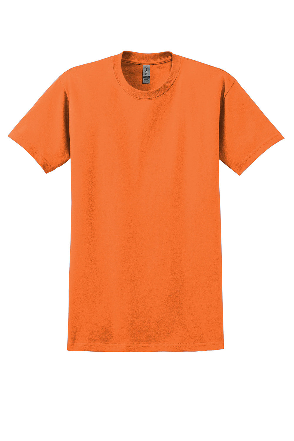 Gildan 2000/G200/G200T Mens Ultra Short Sleeve Crewneck T-Shirt Safety Orange Flat Front