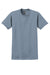 Gildan 2000/G200/G200T Mens Ultra Short Sleeve Crewneck T-Shirt Stone Blue Flat Front