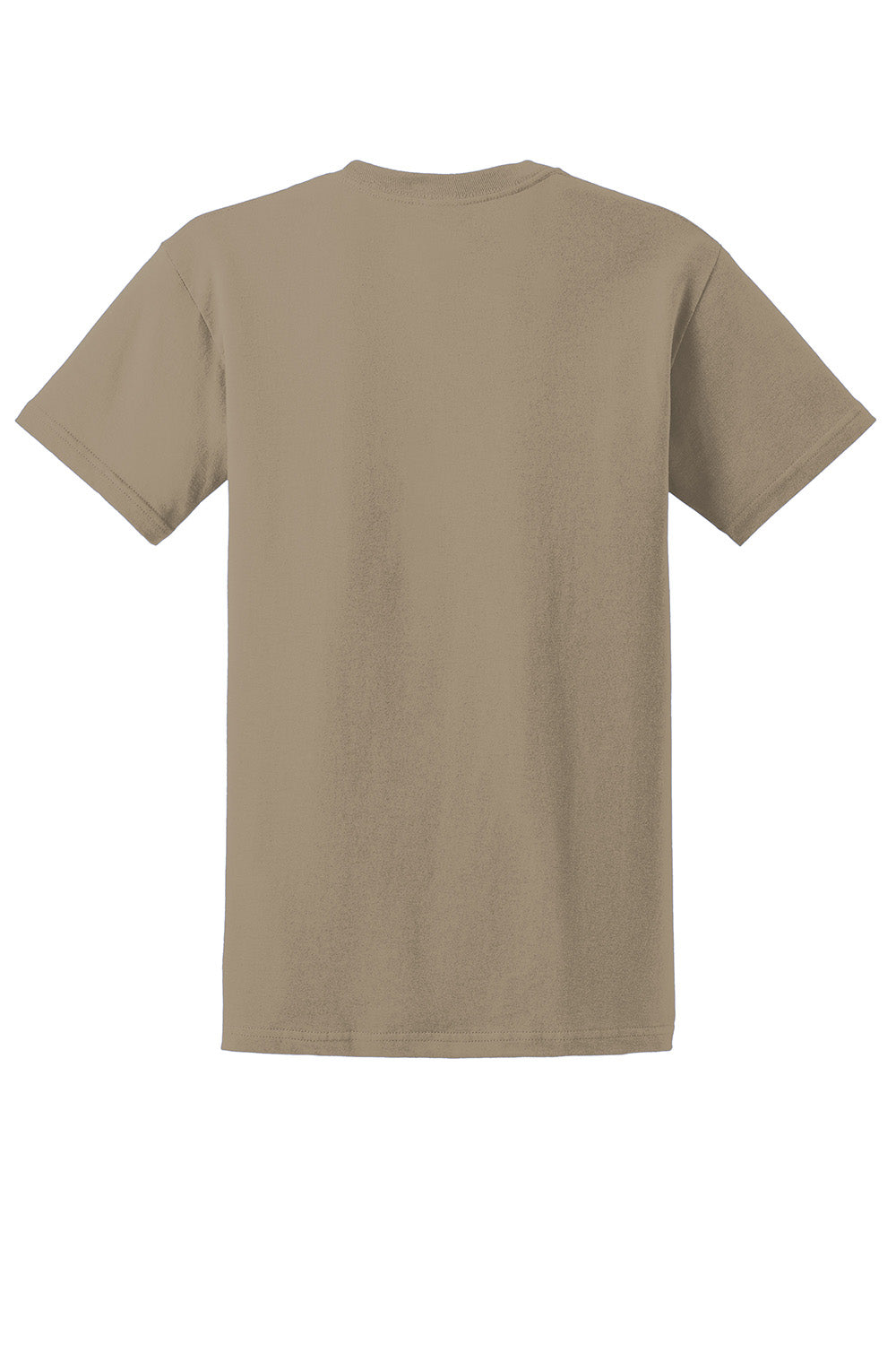 Gildan 2000/G200/G200T Mens Ultra Short Sleeve Crewneck T-Shirt Tan Flat Back