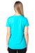 Threadfast Apparel 200RV Womens Ultimate Short Sleeve V-Neck T-Shirt Pacific Blue Model Back