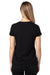 Threadfast Apparel 200RV Womens Ultimate Short Sleeve V-Neck T-Shirt Black Model Back