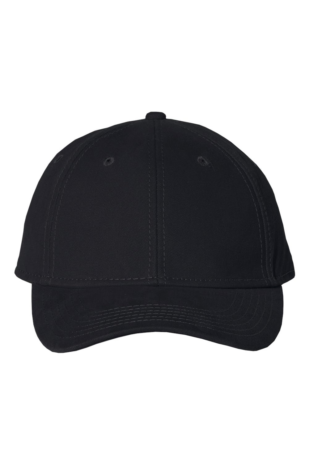 Sportsman AH30 Mens Structured Hat Black Flat Front