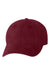 Sportsman AH35 Mens Unstructured Hat Maroon Flat Front