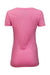 Threadfast Apparel 202A Womens Short Sleeve Crewneck T-Shirt Neon Pink Flat Back