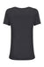 Threadfast Apparel 202A Womens Short Sleeve Crewneck T-Shirt Black Flat Back