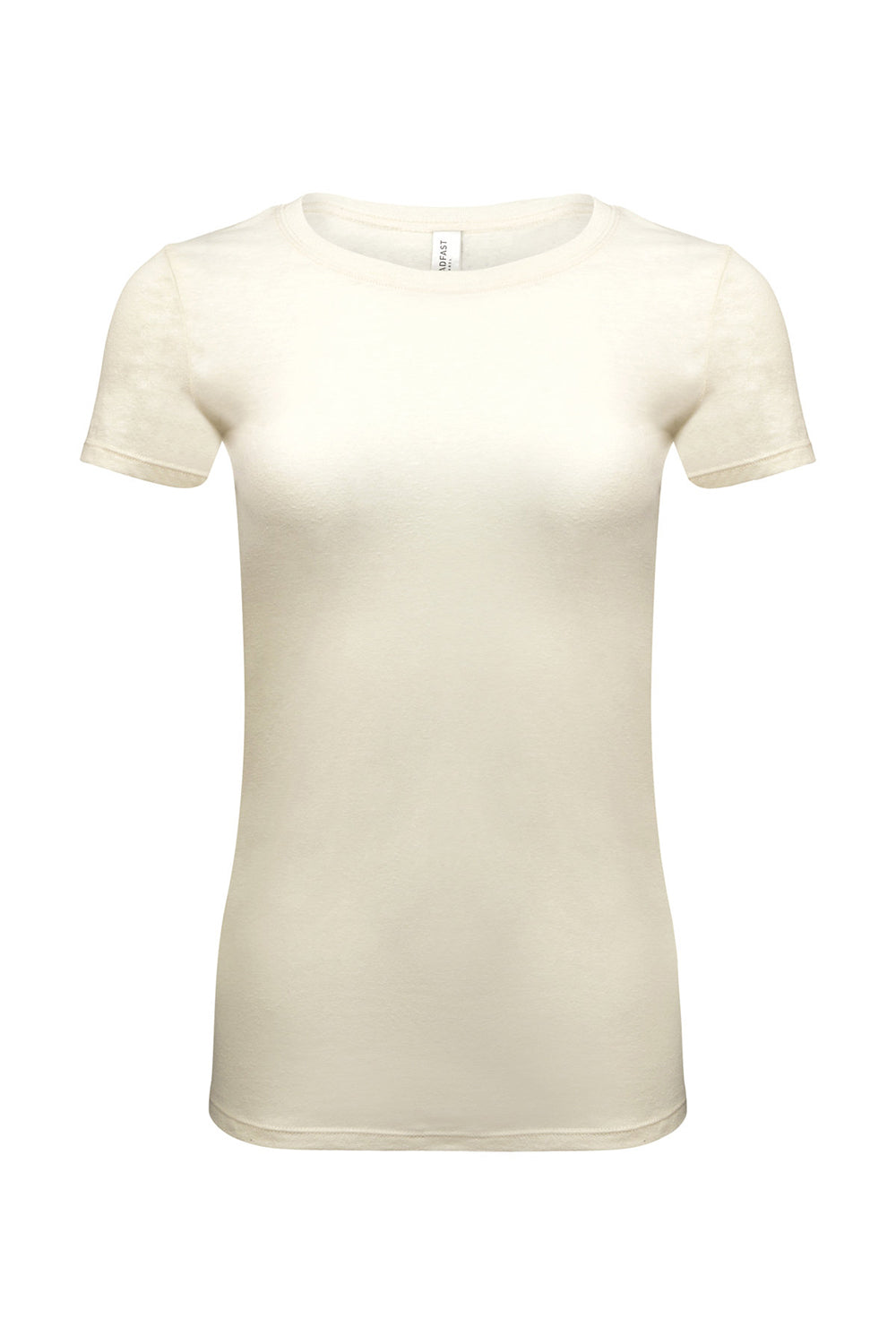 Threadfast Apparel 202A Womens Short Sleeve Crewneck T-Shirt Cream Flat Front