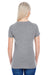 Threadfast Apparel 202A Womens Short Sleeve Crewneck T-Shirt Grey Model Back