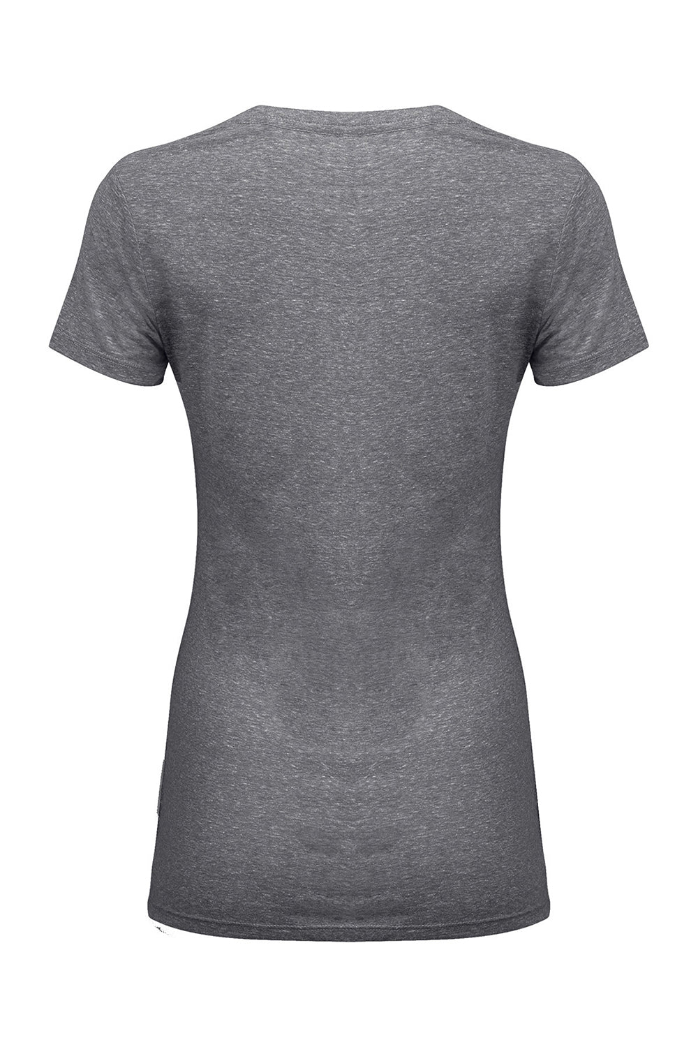 Threadfast Apparel 202A Womens Short Sleeve Crewneck T-Shirt Grey Flat Back