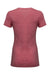 Threadfast Apparel 202A Womens Short Sleeve Crewneck T-Shirt Red Flat Back