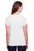 Threadfast Apparel 202A Womens Short Sleeve Crewneck T-Shirt Solid White Model Back