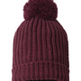 Richardson Mens Chunky Cable Beanie - Burgundy - NEW