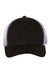 Sportsman AH80 Mens Bio-Washed Trucker Hat Black/White Flat Front