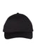 Valucap VC100 Mens Twill Snapback Hat Black Flat Front