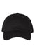 Valucap VC200 Mens Brushed Twill Hat Black Flat Front