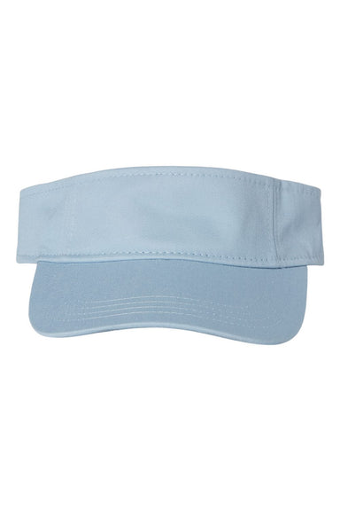 Valucap VC500 Mens Bio-Washed Visor Baby Blue Flat Front