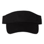 Valucap Mens Bio-Washed Adjustable Visor - Black - NEW