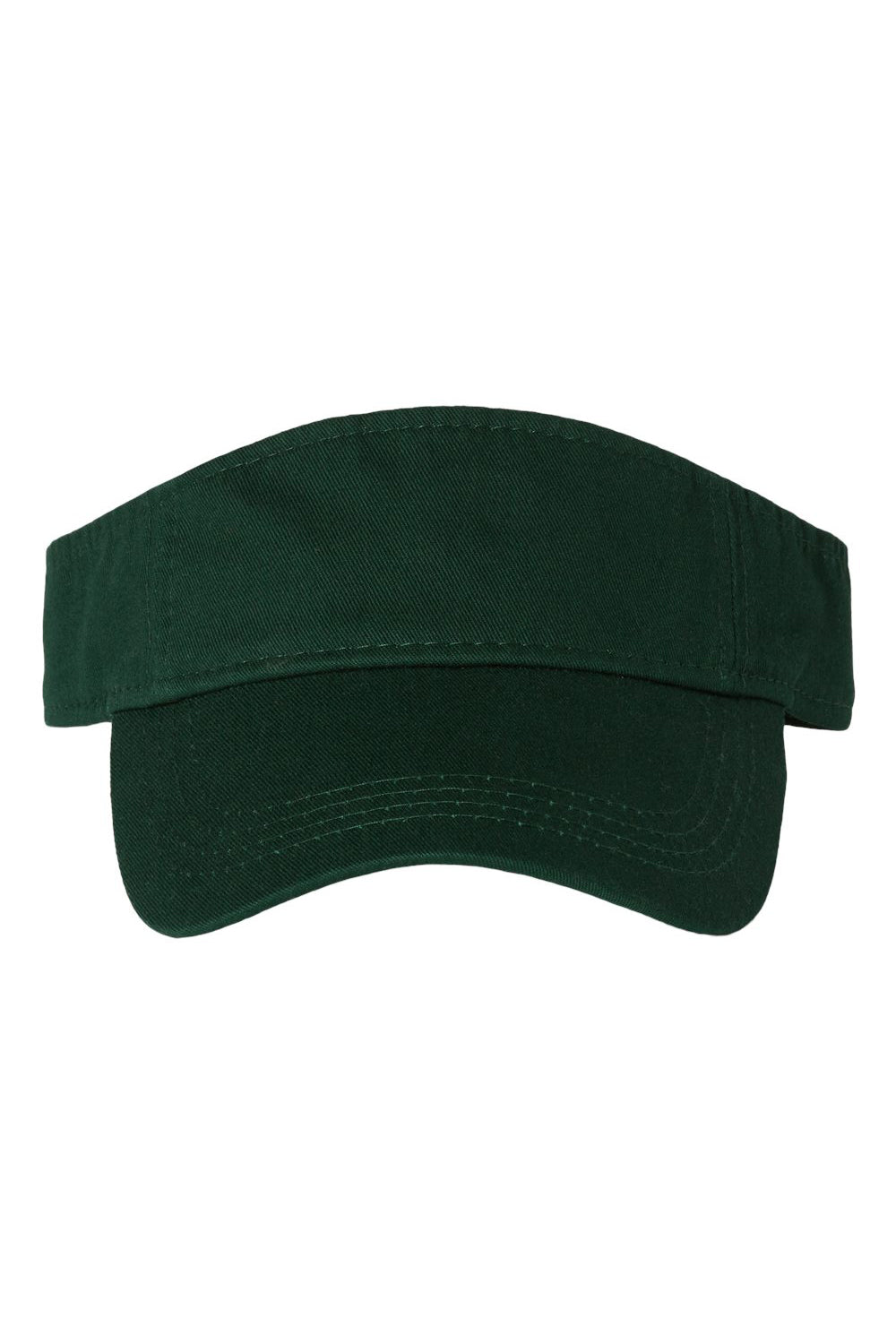 Valucap VC500 Mens Bio-Washed Visor Forest Green Flat Front