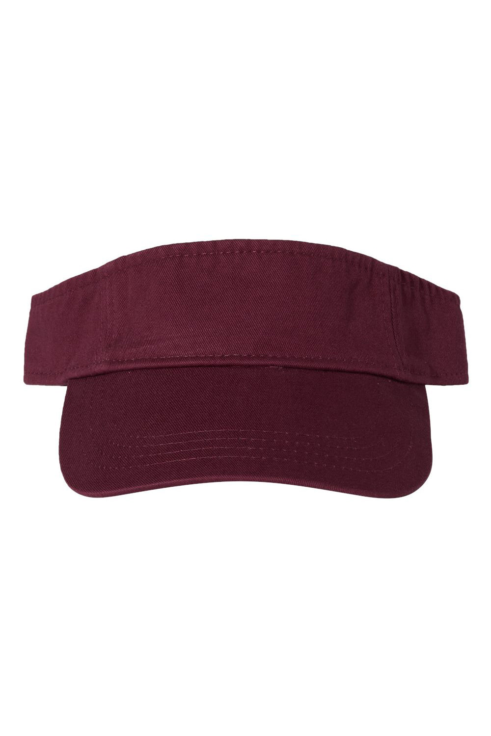 Valucap VC500 Mens Bio-Washed Visor Maroon Flat Front