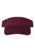 Valucap VC500 Mens Bio-Washed Visor Maroon Flat Front