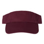 Valucap Mens Bio-Washed Adjustable Visor - Maroon - NEW