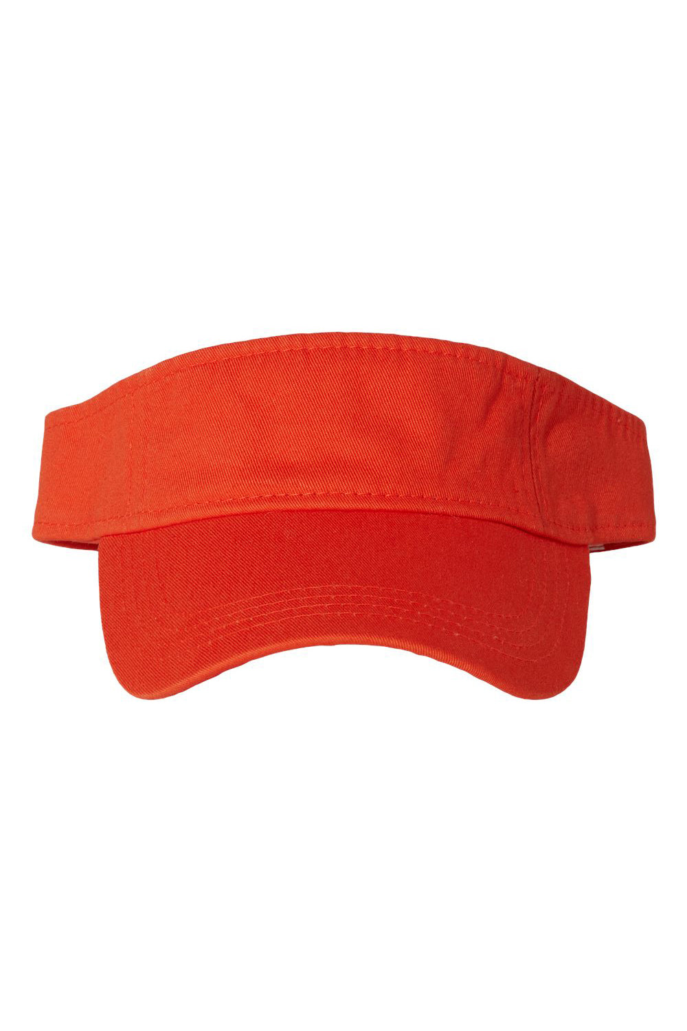 Valucap VC500 Mens Bio-Washed Visor Orange Flat Front