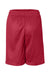 Badger 2207 Youth Pro Mesh Shorts Red Flat Back