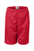 Badger 2207 Youth Pro Mesh Shorts Red Flat Front