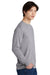 Jerzees 21LS/21ML/21MLR Mens Dri-Power Moisture Wicking Long Sleeve Crewneck T-Shirt Heather Grey Model Side