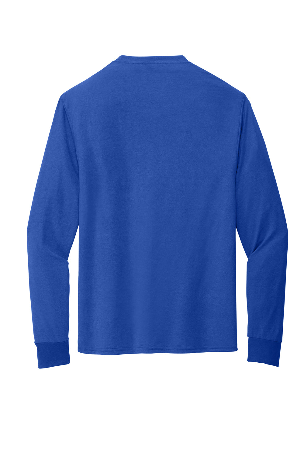 Jerzees 21LS/21ML/21MLR Mens Dri-Power Moisture Wicking Long Sleeve Crewneck T-Shirt Royal Blue Flat Back