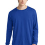 Jerzees Mens Dri-Power Moisture Wicking Long Sleeve Crewneck T-Shirt - Royal Blue