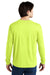 Jerzees 21LS/21ML/21MLR Mens Dri-Power Moisture Wicking Long Sleeve Crewneck T-Shirt Safety Green Model Back