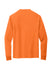 Jerzees 21LS/21ML/21MLR Mens Dri-Power Moisture Wicking Long Sleeve Crewneck T-Shirt Safety Orange Flat Back