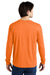 Jerzees 21LS/21ML/21MLR Mens Dri-Power Moisture Wicking Long Sleeve Crewneck T-Shirt Safety Orange Model Back