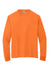 Jerzees 21LS/21ML/21MLR Mens Dri-Power Moisture Wicking Long Sleeve Crewneck T-Shirt Safety Orange Flat Front