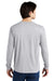 Jerzees 21LS/21ML/21MLR Mens Dri-Power Moisture Wicking Long Sleeve Crewneck T-Shirt Silver Grey Model Back