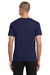 Jerzees 21M/21MR Mens Dri-Power Moisture Wicking Short Sleeve Crewneck T-Shirt Navy Blue Model Back