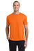 Jerzees 21M/21MR Mens Dri-Power Moisture Wicking Short Sleeve Crewneck T-Shirt Safety Orange Model Front