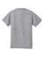 Jerzees 21M/21MR Mens Dri-Power Moisture Wicking Short Sleeve Crewneck T-Shirt Heather Grey Flat Back