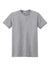 Jerzees 21M/21MR Mens Dri-Power Moisture Wicking Short Sleeve Crewneck T-Shirt Heather Grey Flat Front