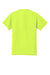 Jerzees 21M/21MR Mens Dri-Power Moisture Wicking Short Sleeve Crewneck T-Shirt Safety Green Flat Back