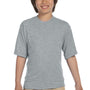 Jerzees Youth Dri-Power Moisture Wicking Short Sleeve Crewneck T-Shirt - Heather Grey