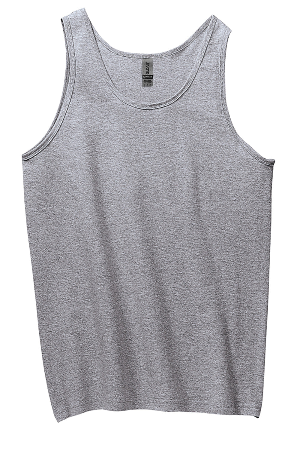 Gildan 2200/G220 Mens Ultra Tank Top Sport Grey Flat Front