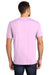 District DT104 Mens Perfect Weight Short Sleeve Crewneck T-Shirt Soft Purple Model Back