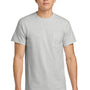 Gildan Mens Ultra Short Sleeve Crewneck T-Shirt w/ Pocket - Ash Grey