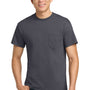 Gildan Mens Ultra Short Sleeve Crewneck T-Shirt w/ Pocket - Charcoal Grey