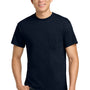 Gildan Mens Ultra Short Sleeve Crewneck T-Shirt w/ Pocket - Navy Blue