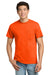 Gildan 2300/G230 Mens Ultra Short Sleeve Crewneck T-Shirt w/ Pocket Safety Orange Model Front