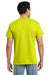 Gildan 2300/G230 Mens Ultra Short Sleeve Crewneck T-Shirt w/ Pocket Safety Green Model Back