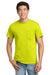 Gildan 2300/G230 Mens Ultra Short Sleeve Crewneck T-Shirt w/ Pocket Safety Green Model Front